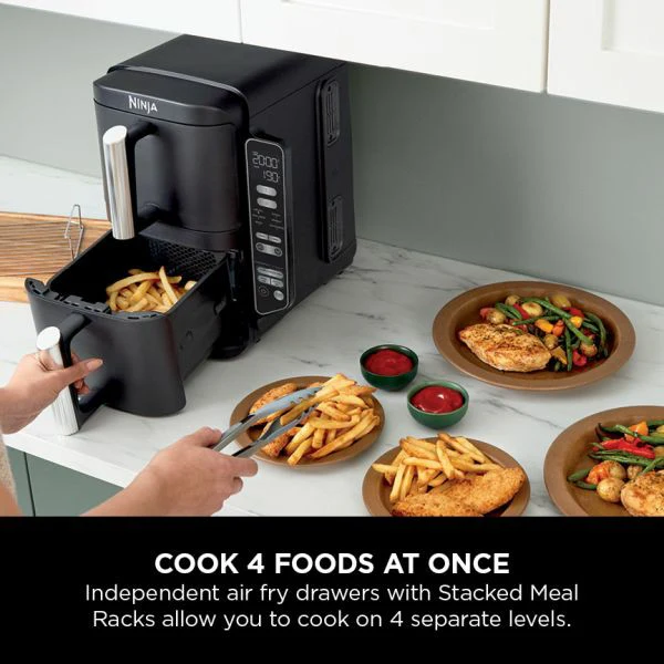 Ninja 7.6L Double Stack 2 Drawer Air Fryer - Black | SL300UK - Image 17
