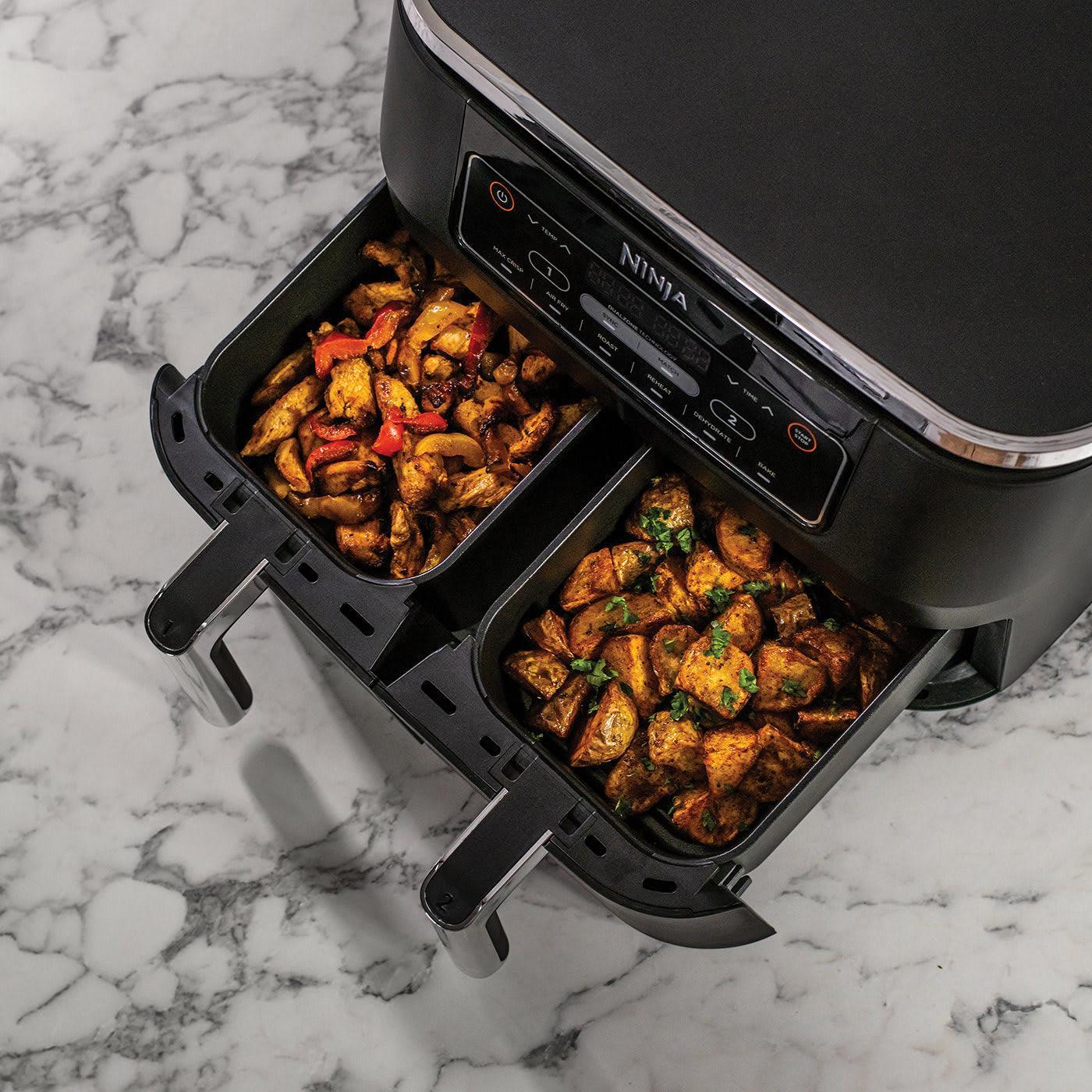 Ninja 7.6L 2400W Dual Zone Air Fryer - Grey | AF300UK - Image 8