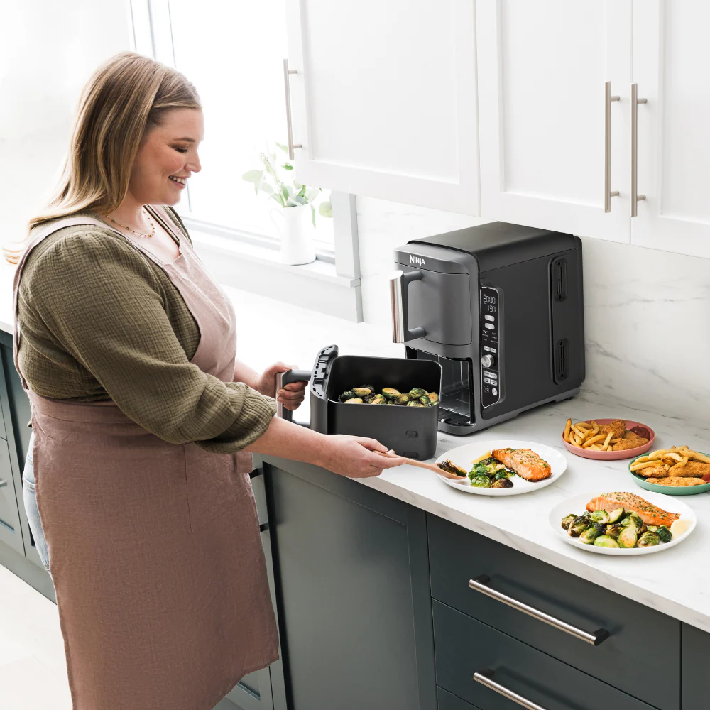 Ninja 9.5L 2470W Double Stack XL 2 Drawer Air Fryer - Grey | SL400UK - Image 4