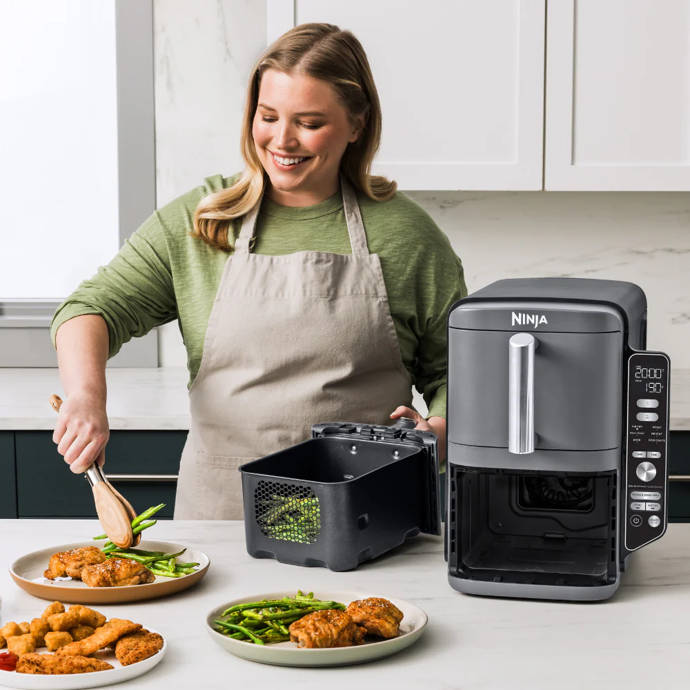 Ninja 9.5L 2470W Double Stack XL 2 Drawer Air Fryer - Grey | SL400UK - Image 5