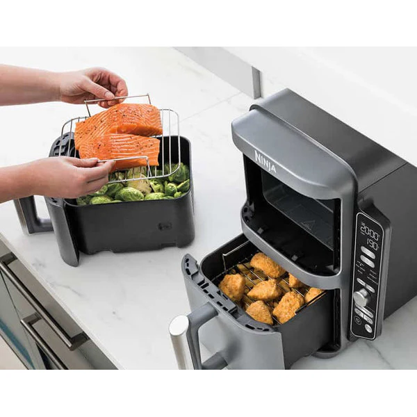 Ninja 9.5L 2470W Double Stack XL 2 Drawer Air Fryer - Grey | SL400UK - Image 9
