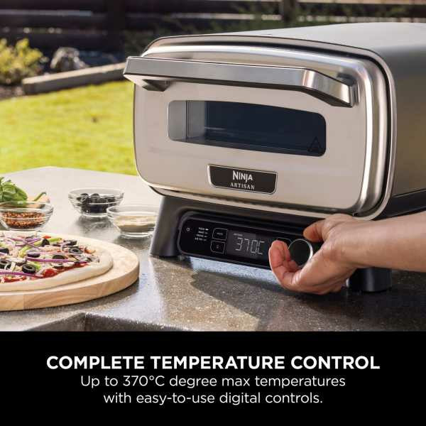 Ninja Artisan Electric Outdoor Pizza Oven & Air Fryer - Grey | MO201UK - Image 2