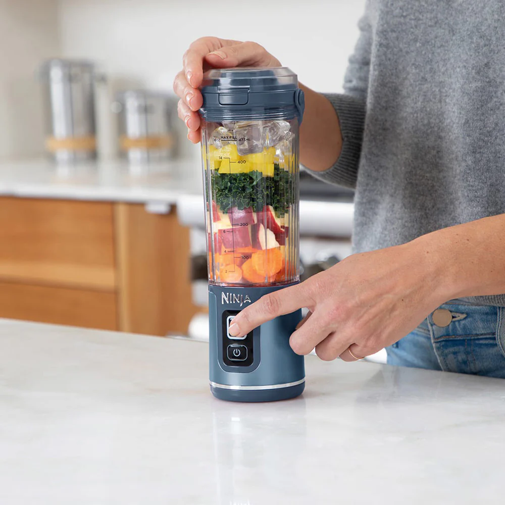 Ninja Blast Cordless Portable Blender - Denim Blue | BC151UKNV - Image 7