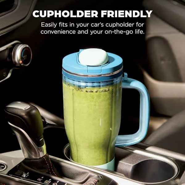 Ninja BlendBOSS 1100W Tumbler Blender - Blue Raspberry | DB351UKBL - Image 2