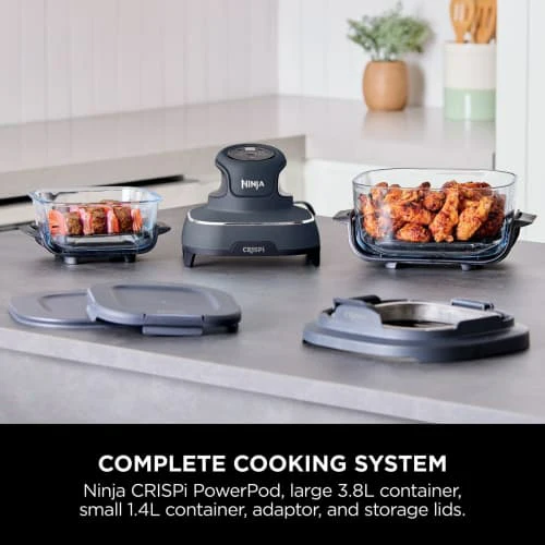 Ninja CRISPi 4-in-1 Portable Glass Air Fryer - Cyber Space | FN101UK - Image 11