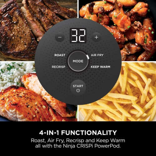 Ninja CRISPi 4-in-1 Portable Glass Air Fryer - Cyber Space | FN101UK - Image 16