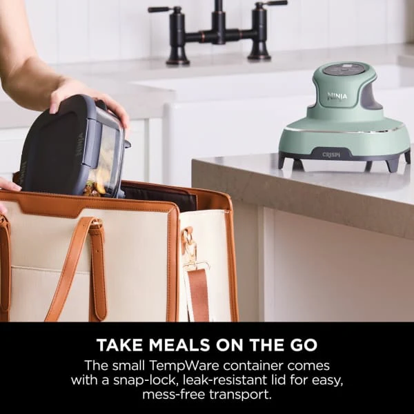 Ninja CRISPi 4-in-1 Portable Glass Air Fryer - Sage | FN101UKSG - Image 12