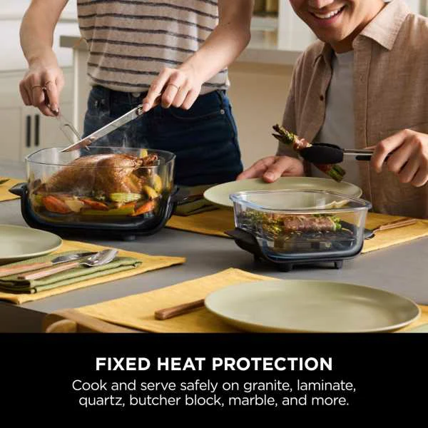 Ninja CRISPi 4-in-1 Portable Glass Air Fryer - Sage | FN101UKSG - Image 15