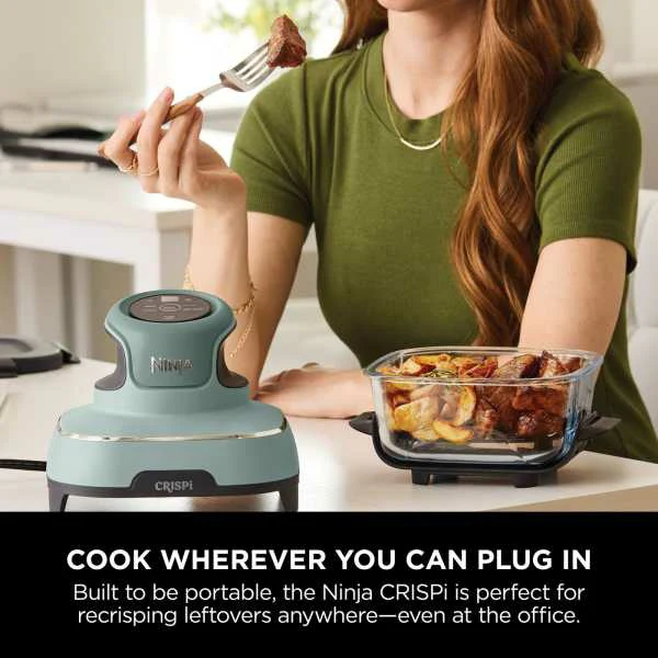 Ninja CRISPi 4-in-1 Portable Glass Air Fryer - Sage | FN101UKSG - Image 16