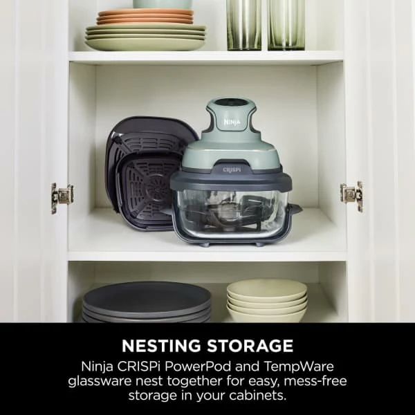 Ninja CRISPi 4-in-1 Portable Glass Air Fryer - Sage | FN101UKSG - Image 17