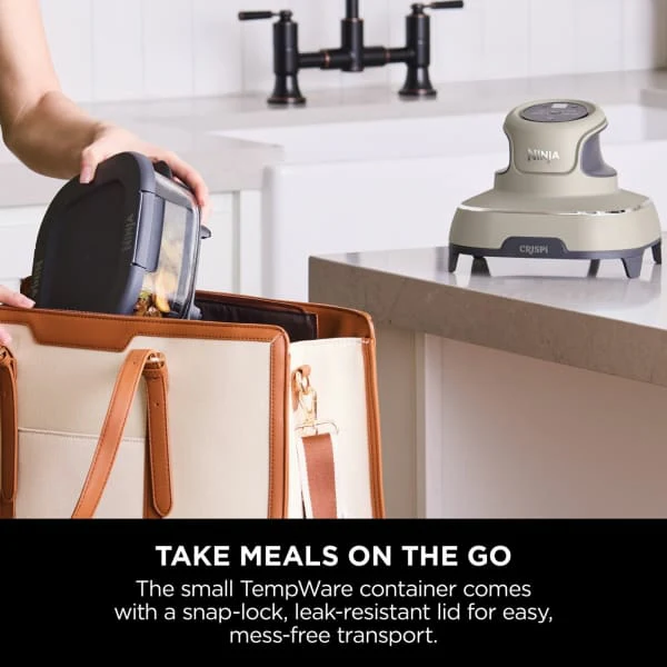 Ninja CRISPi 4-in-1 Portable Glass Air Fryer - Stone | FN101UKST - Image 10