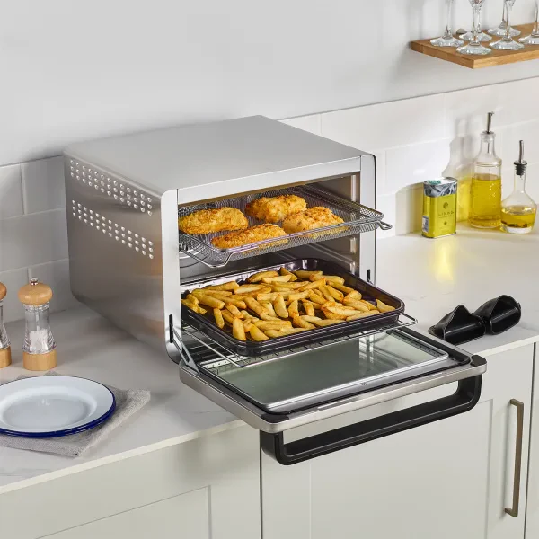 Ninja Foodi 10-in-1 Multifunction Mini Oven - Silver & Black | DT200UK - Image 3