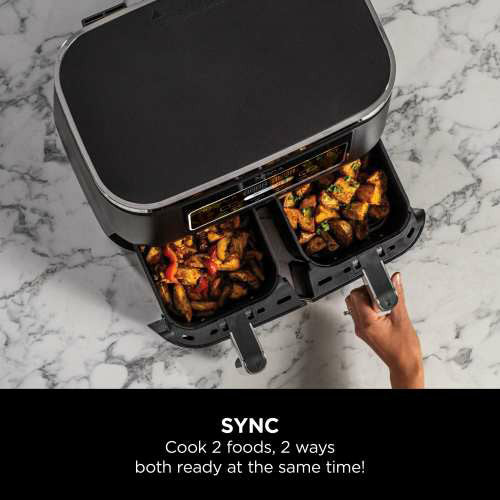 Ninja Foodi 4-in-1 Dual Zone 7.6L Air Fryer - Black | AF200UK - Image 12
