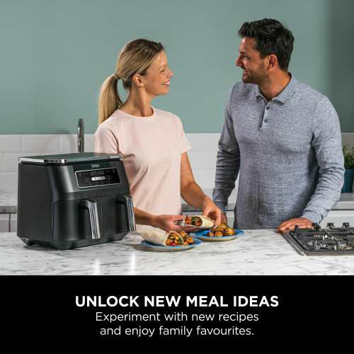 Ninja Foodi 4-in-1 Dual Zone 7.6L Air Fryer - Black | AF200UK - Image 7