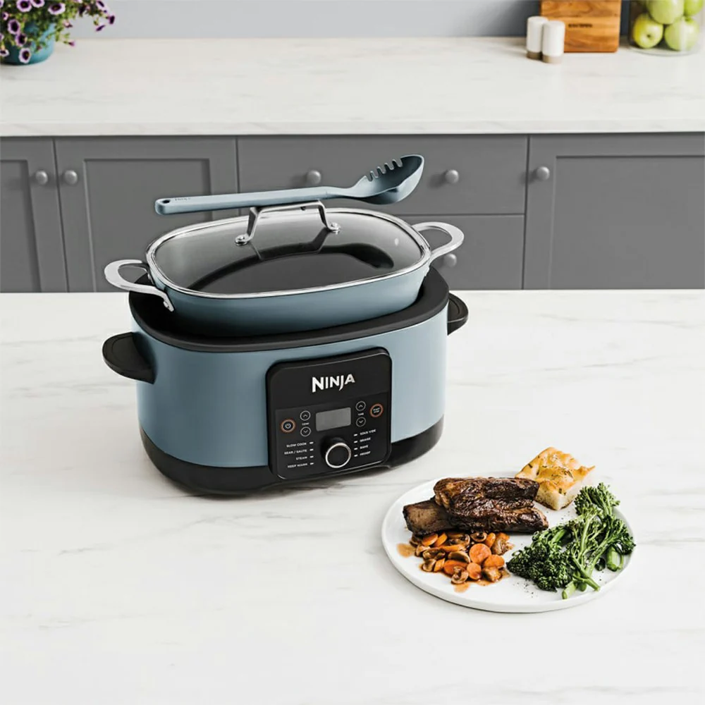 Ninja Foodi PossibleCooker 8-in-1 Slow Cooker - Sea Salt Grey | MC1001UK - Image 4