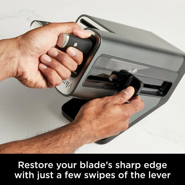 Ninja Foodi StaySharp Knife Block with Integrated Sharpener Set of 5 Piece - Silver & Black | K32005UK - Image 10