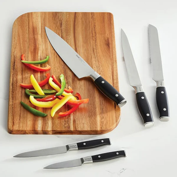 Ninja Foodi StaySharp Knife Block with Integrated Sharpener Set of 5 Piece - Silver & Black | K32005UK - Image 3