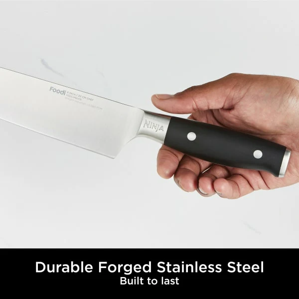Ninja Foodi StaySharp Knife Block with Integrated Sharpener Set of 5 Piece - Silver & Black | K32005UK - Image 7