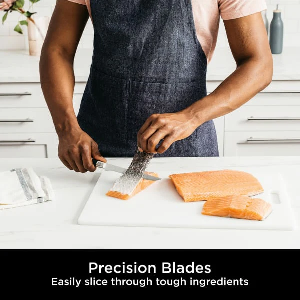 Ninja Foodi StaySharp Knife Block with Integrated Sharpener Set of 5 Piece - Silver & Black | K32005UK - Image 8
