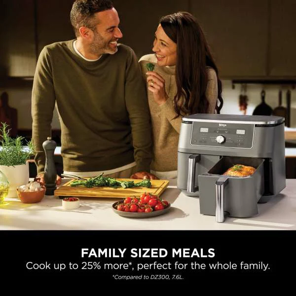 Ninja Max 6-in-1 Dual Zone 9.5L Air Fryer - Gun Metal Grey | DZ400UK - Image 7