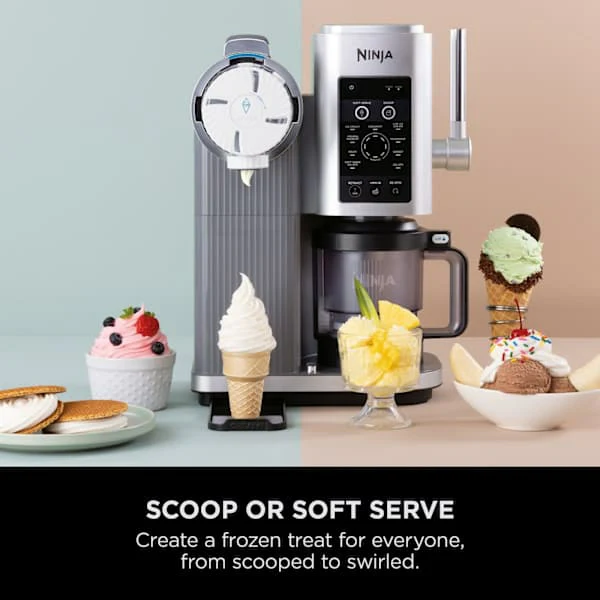 Ninja Swirl by CREAMi 13-in-1 Soft Serve & Ice Cream Maker - Platinum Silver | NC701UK - Image 10