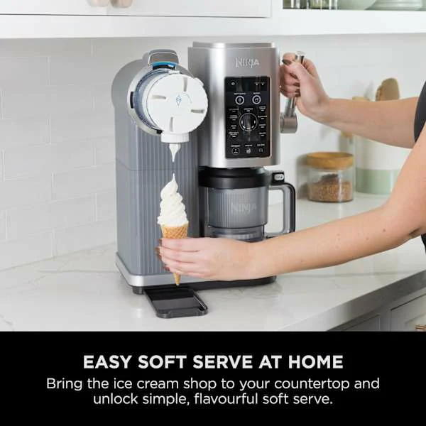Ninja Swirl by CREAMi 13-in-1 Soft Serve & Ice Cream Maker - Platinum Silver | NC701UK - Image 7