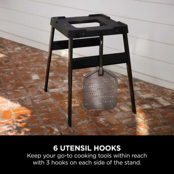 Ninja Woodfire Outdoor Oven Adjustable Stand - Black | 4718J800EUUK - Image 2