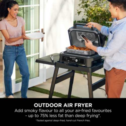 Ninja Woodfire Pro Connect XL Outdoor Electric BBQ Grill & Smoker - Black & Blue | OG901UK - Image 10