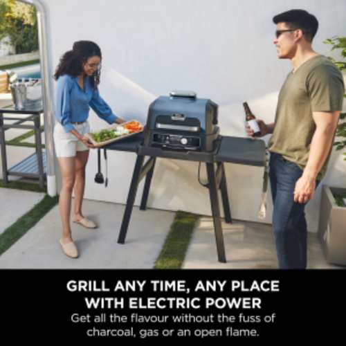 Ninja Woodfire Pro Connect XL Outdoor Electric BBQ Grill & Smoker - Black & Blue | OG901UK - Image 12