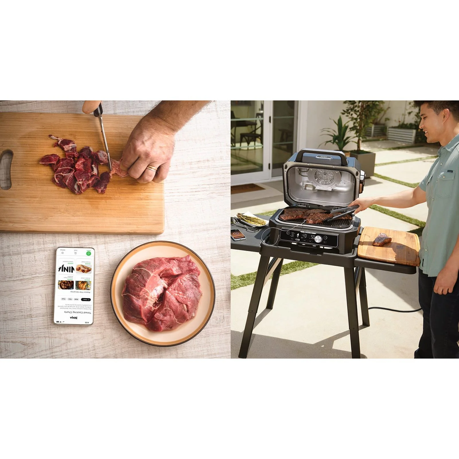 Ninja Woodfire Pro Connect XL Outdoor Electric BBQ Grill & Smoker - Black & Blue | OG901UK - Image 4
