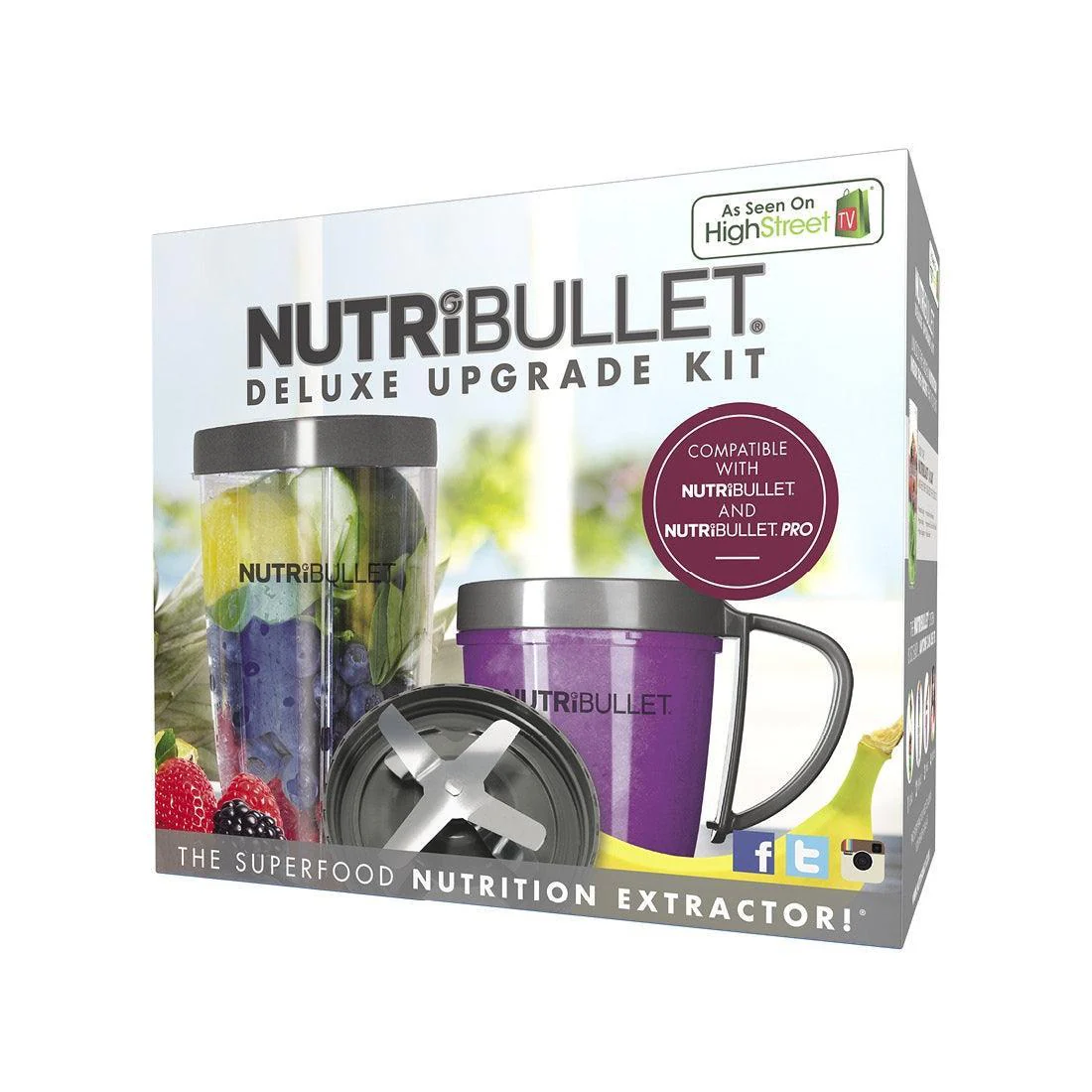 NutriBullet Deluxe Upgrade Accessory Kit - Grey | NBLUK - Image 7