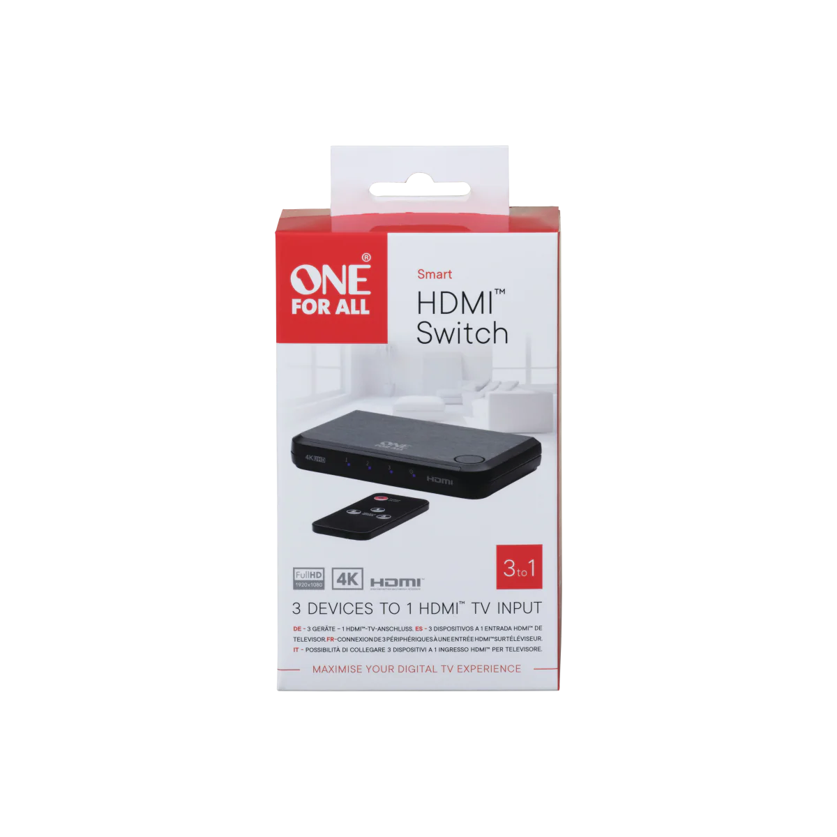 One For All 4K HDMI Switcher | SV1632 - Image 2