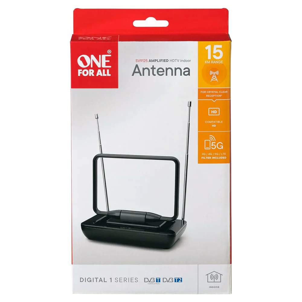 One For All Amplified Indoor TV Antenna - Black | SV9125-5G - Image 7