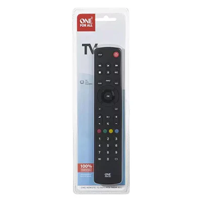One For All Contour TV Replacement Remote Control - Black | URC1210 - Image 3