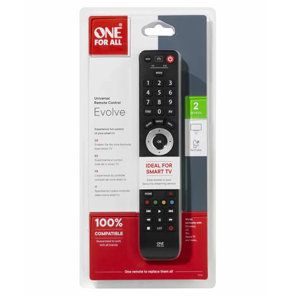 One For All Evolve 2 Universal Remote Control - Black | URC7125 - Image 7