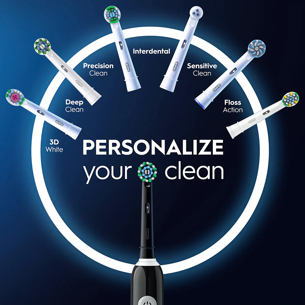 Oral-B Pro Series 1 Electric Toothbrush with Travel Case - Black Onyx | OB8001090914057 - Image 4