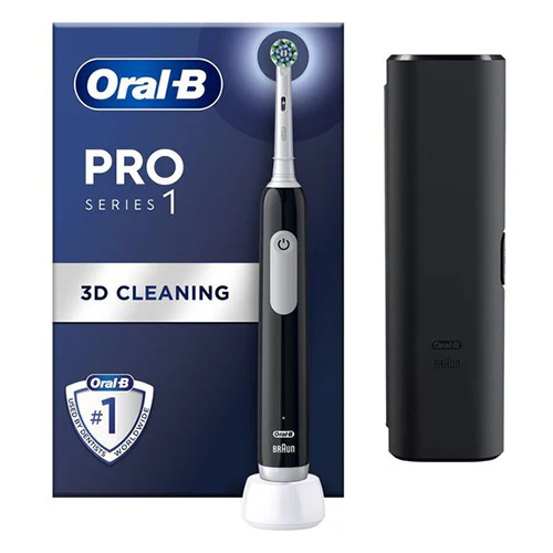 Oral-B Pro Series 1 Electric Toothbrush with Travel Case - Black Onyx | OB8001090914057 - Image 8