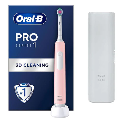Oral-B Pro Series 1 Electric Toothbrush with Travel Case - Pink | OB8001090914095 - Image 2