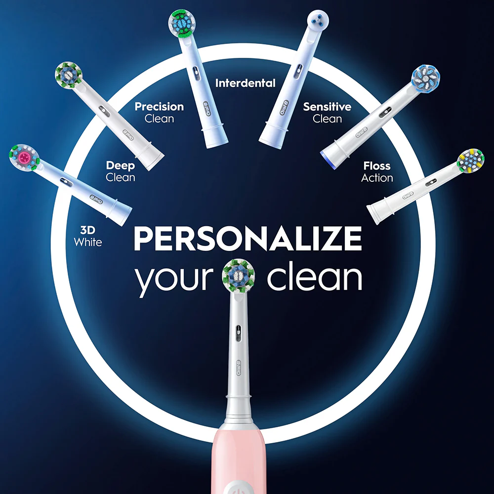 Oral-B Pro Series 1 Electric Toothbrush with Travel Case - Pink | OB8001090914095 - Image 4