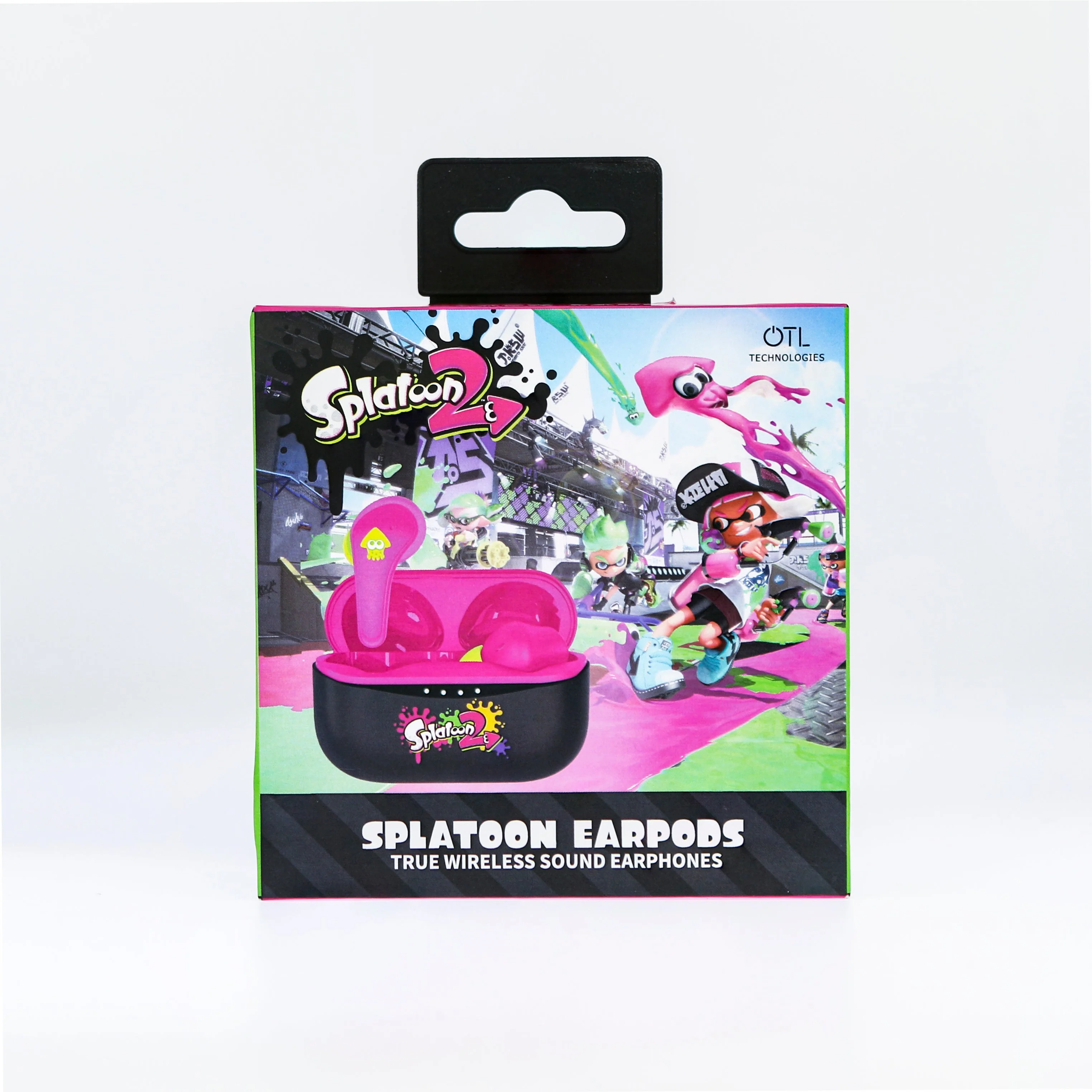 OTL Nintendo Spatoon 2 In-Ear True Wireless Earbuds - Pink & Black | ST0884 - Image 4