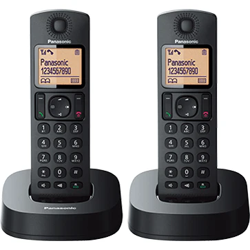 Panasonic Digital Cordless Dect Phone with 2 Handset - Black | KX-TGC312 - Image 3