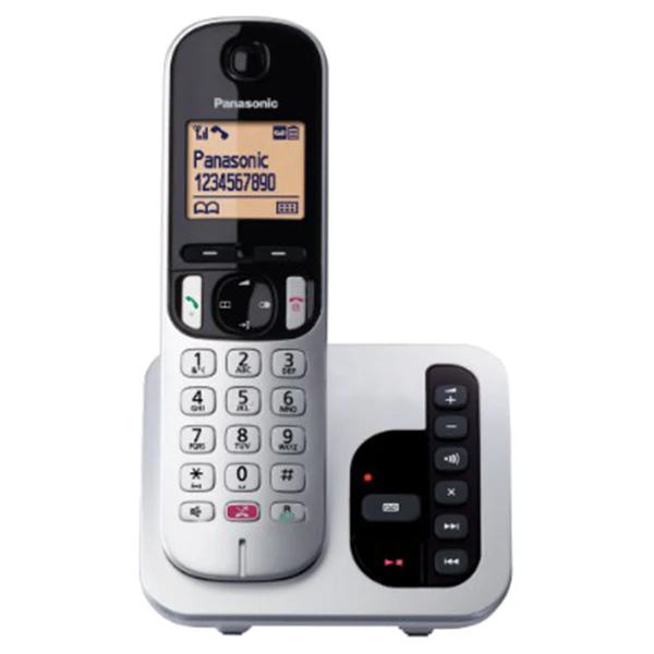 Panasonic Digital Cordless Phone with Answering Machine - Silver | TAPS260S