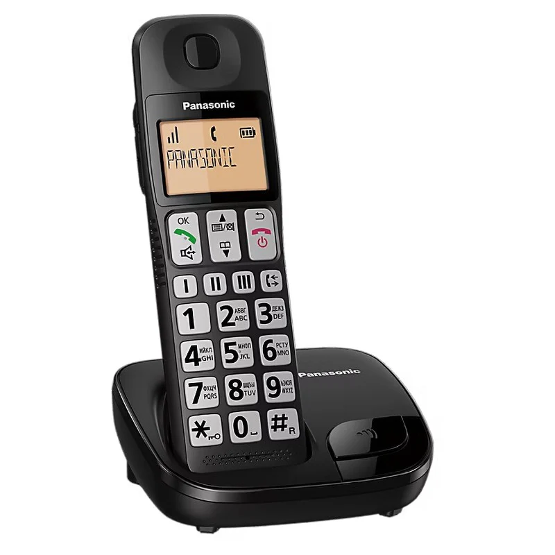 Panasonic KX-TGE110 Single Big Button Cordless Dect Phone - Black | TLP110 - Image 2