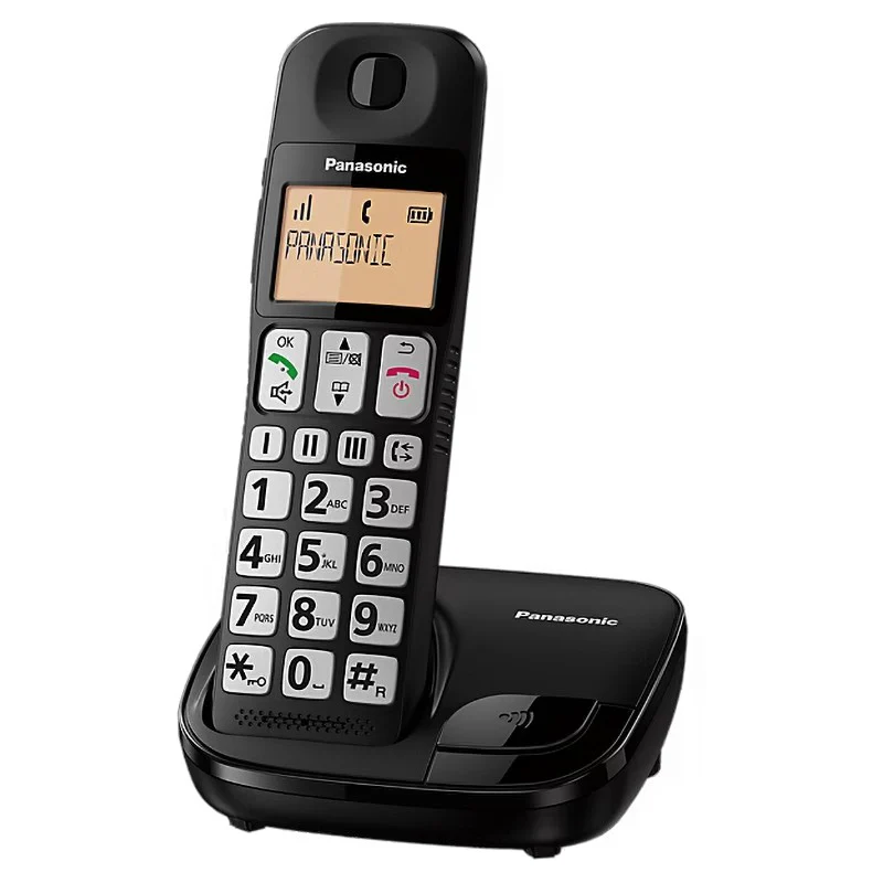Panasonic KX-TGE110 Single Big Button Cordless Dect Phone - Black | TLP110 - Image 3
