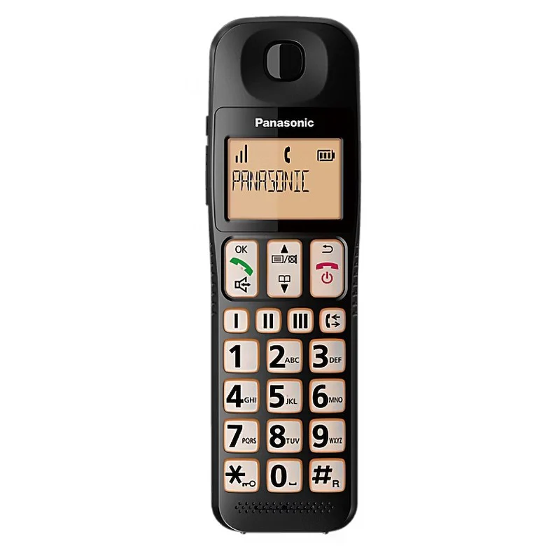Panasonic KX-TGE112EB Twin Big Button Cordless Dect Phone - Black | TLP112T - Image 2