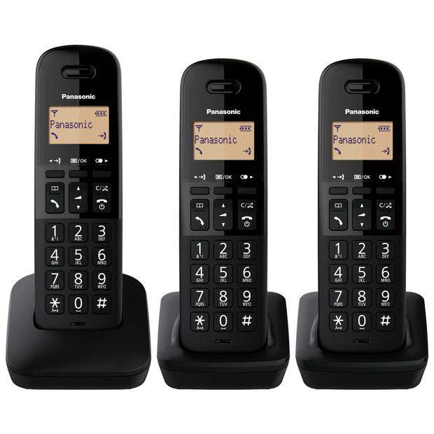 Panasonic KX-TGB 613 Cordless Trio Dect Phone - Black | TLB613TRI - Image 2