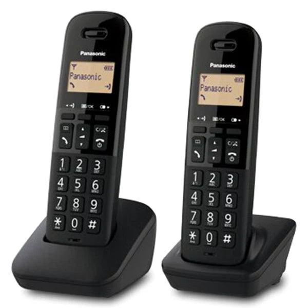 Panasonic Twin Cordless Dect Phone - Black | KX-TGB612 - Image 4