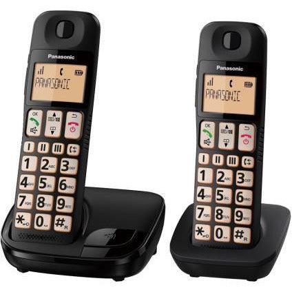 Panasonic Twin Digital Cordless Dect Phone - Black | KX-TGE112EB - Image 4