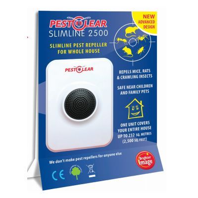 Pest Clear 2500 Slimline Pest Repeller for Rats & Mouse - White | 520543 - Image 2