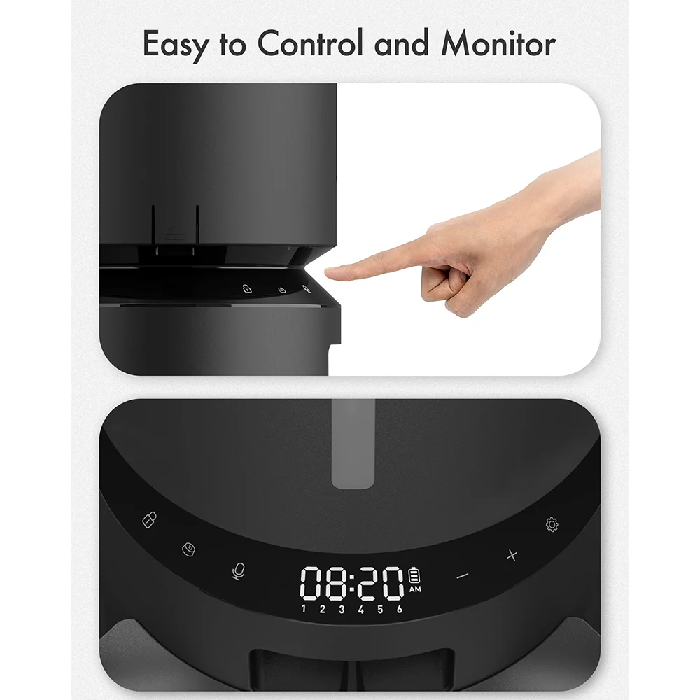 Petlibro Granary 5L Dual Food Tray Automatic Feeder - Black | PL-AF006-93B - Image 8